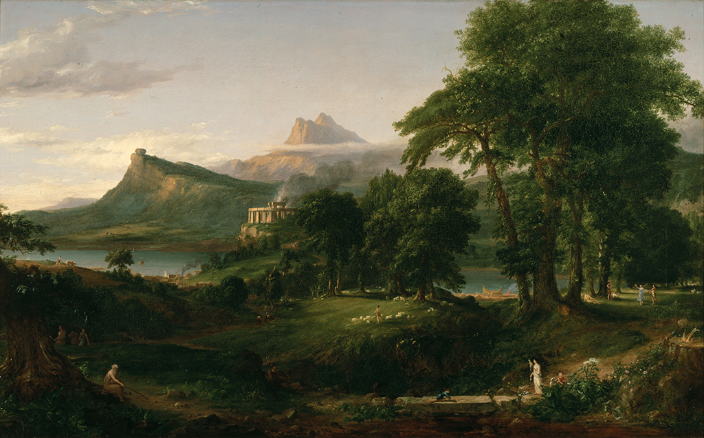 The Course of Empire - The Pastoral State in Detail Thomas Cole